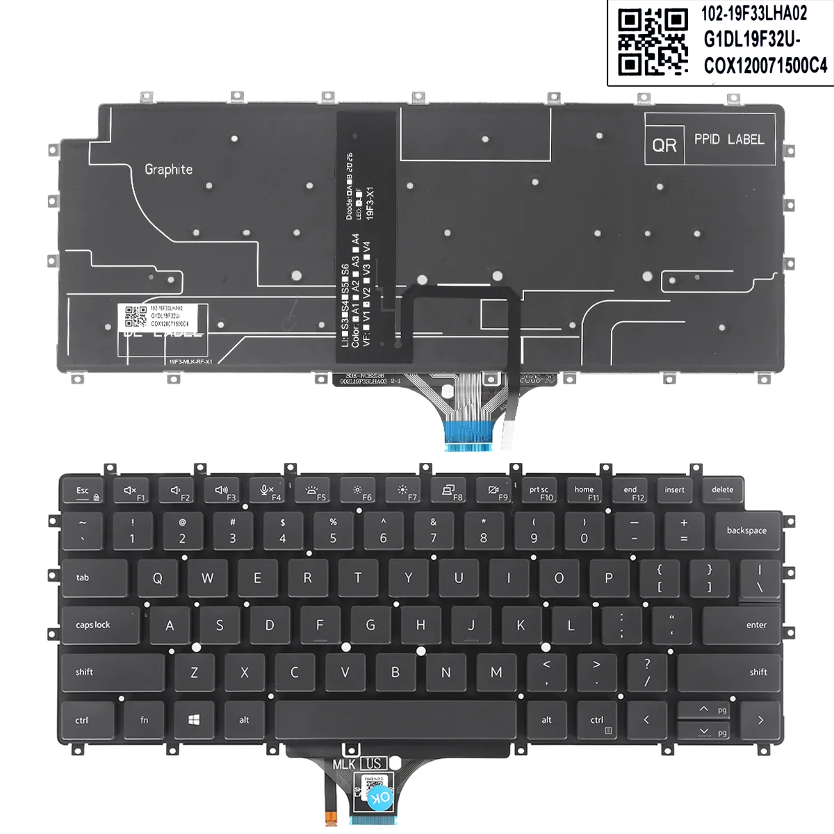 Picture of Dell Latitude 9510 9520 2-in-1 Laptop BLACK ( Backlit, Without Frame)
